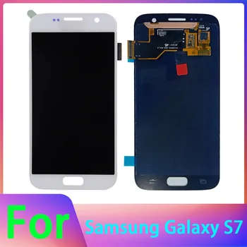 OLED LCD дисплей за Samsung Galaxy S7 G930F LCD сензорен дисплей и цифров преобразувател в събирането на Подмяна на LCD дисплея