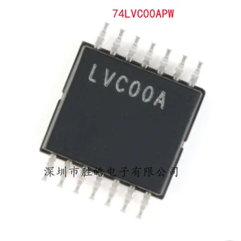 (10 бр) НОВ четириядрен логически чип 74LVC00APW, 118 74LVC00 с два входа и интегрална схема без вентиля TSSOP-14 74LVC00APW
