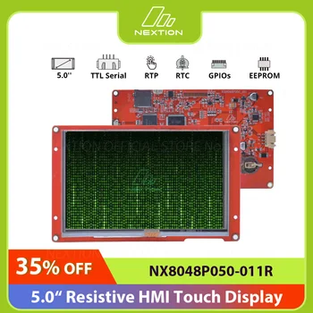 NEXTION NX8048P050-011R 5,0-Инчов Резистивен Сензорен Дисплей HMI с модул LCD-TFT серия Intelligent Panel Screen, Без черупка