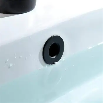 Смесител за мивка в банята, капак за преливане на мивки, латунная шестифутовая околовръстен поставяне, подменяйки кръгло переливное дупка 22-24 мм дълъг, здрав