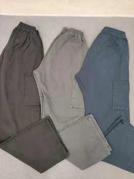 CPFM.kanye Fixed Боядисват, износени в тежка категория, кобрендовые панталони за работно облекло, черни, сини, сиви