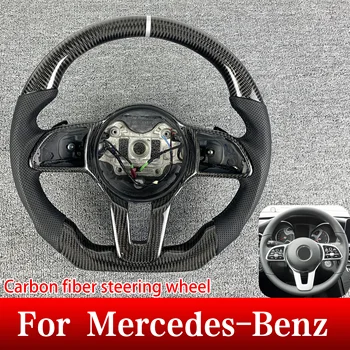 За волан За Mercedes Benz 2012-2021 AMG GLS GLA W205 W204 W213 Произведено по Поръчка на волана, изработени От Въглеродни влакна С превключване на предавките