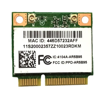 Atheros AR5B95 AR9285 Безжична Мрежова карта 2,4 G 150 Mbps PCI-E Половин Височина Вградена Мрежова карта за X230 G460